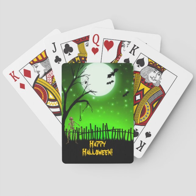 Scary Halloween Spelkort (Baksidan)