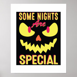 Scary halloween Stretched Kanvastryck Poster