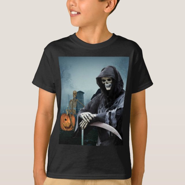 Scary Halloween. T Shirt (Framsida)
