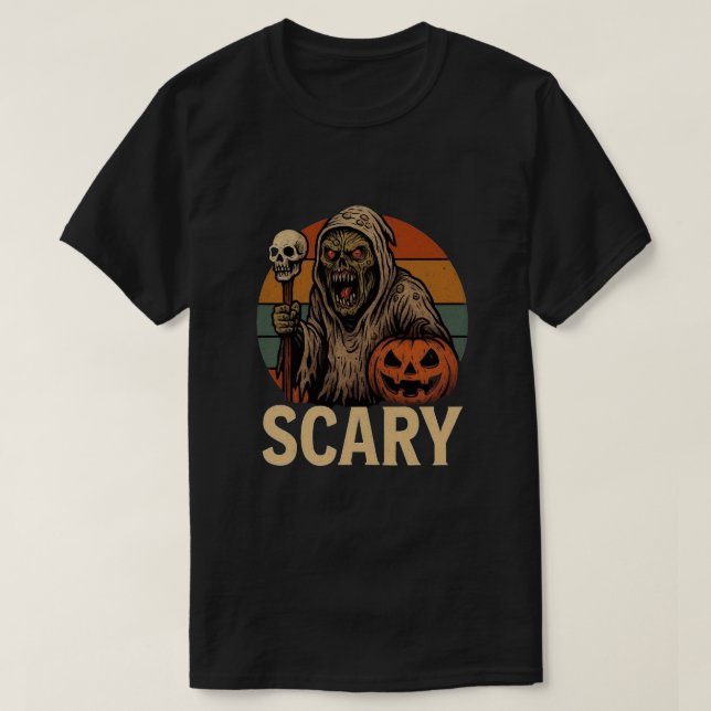 Scary Halloween T-Shirt (Design framsida)