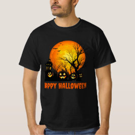 Scary Halloween T-Shirt för manar