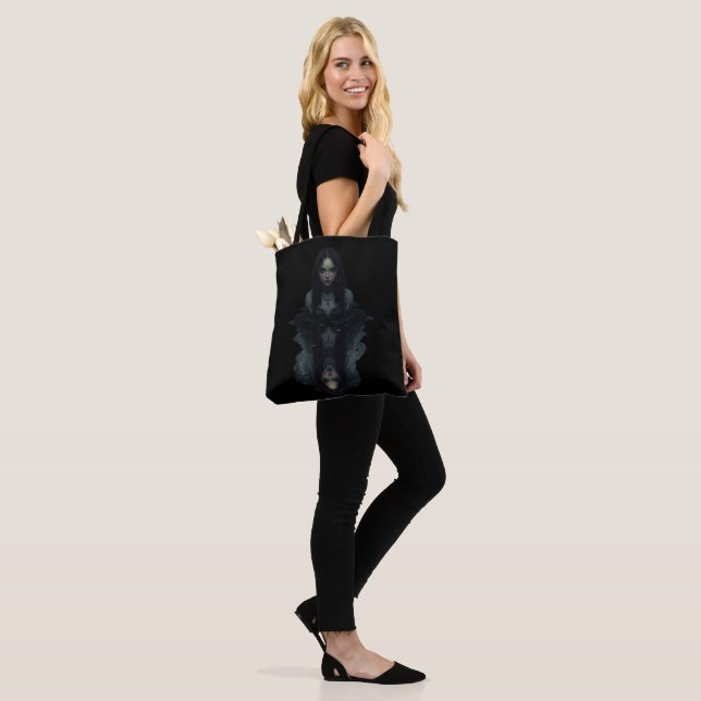 Scary Halloween Tote Bag - Spooky & Snyggt Gift Tygkasse (På modell)