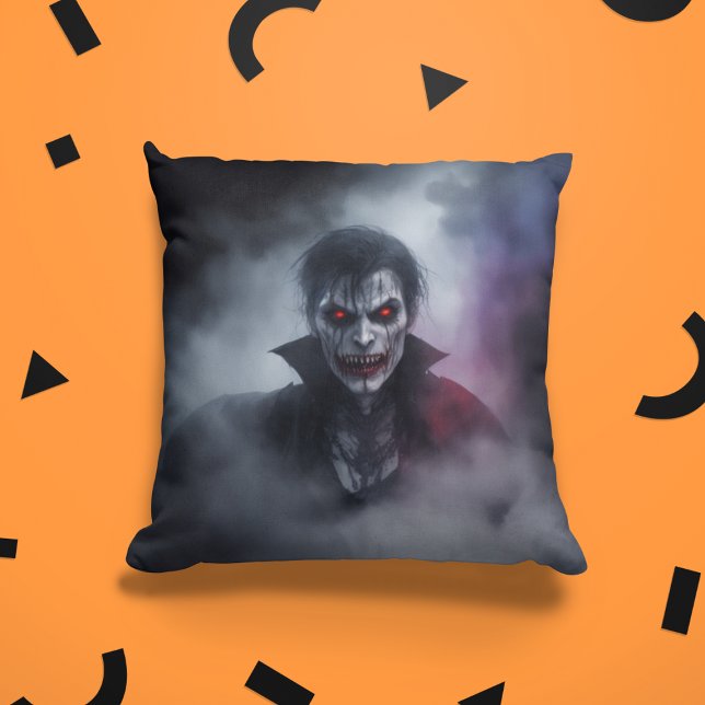 Scary Halloween Vampire Home Decor Helgdag Kudde (Scary Halloween Vampire Home Decor Holiday Throw Pillow
)