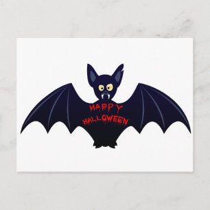 Scary halloween vampyr fladdermus vykort