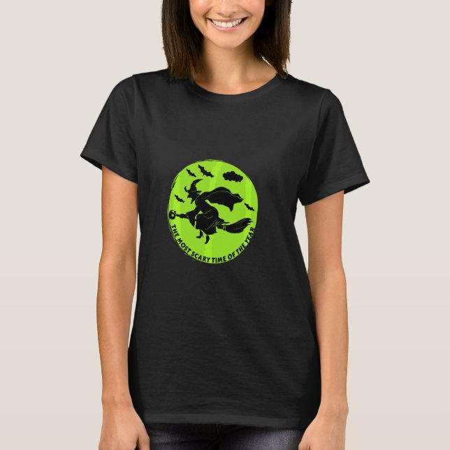 Scary Halloween visar den senaste tiden T Shirt (Framsida)