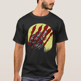 Scary Halloween Werevarn Full Moon T Shirt
