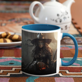 Scary Halloween Witch 13 Mugg