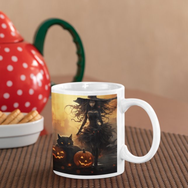 Scary Halloween Witch 23 Mugg (Scary Halloween Characters version 23 Mug
)