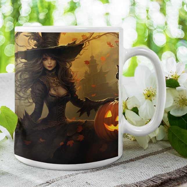 Scary Halloween Witch 29 Mugg (Scary Halloween Characters version 29 Mug
)