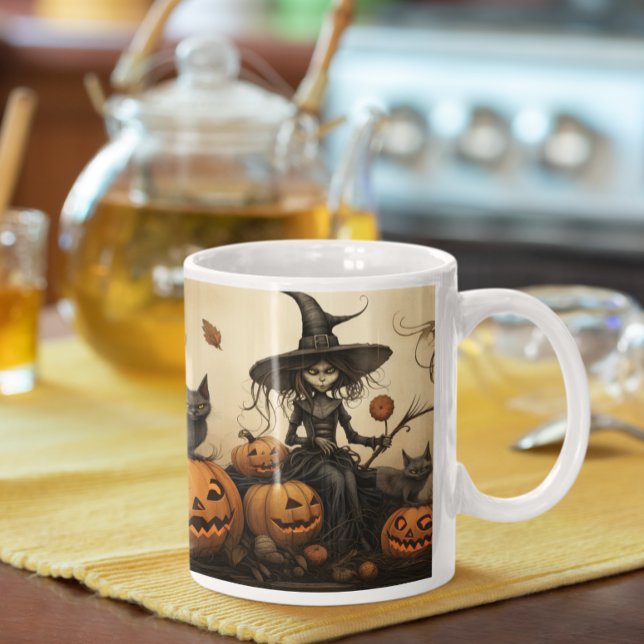 Scary Halloween Witch 34 Mugg (Scary Halloween Characters version 34 Mug
)