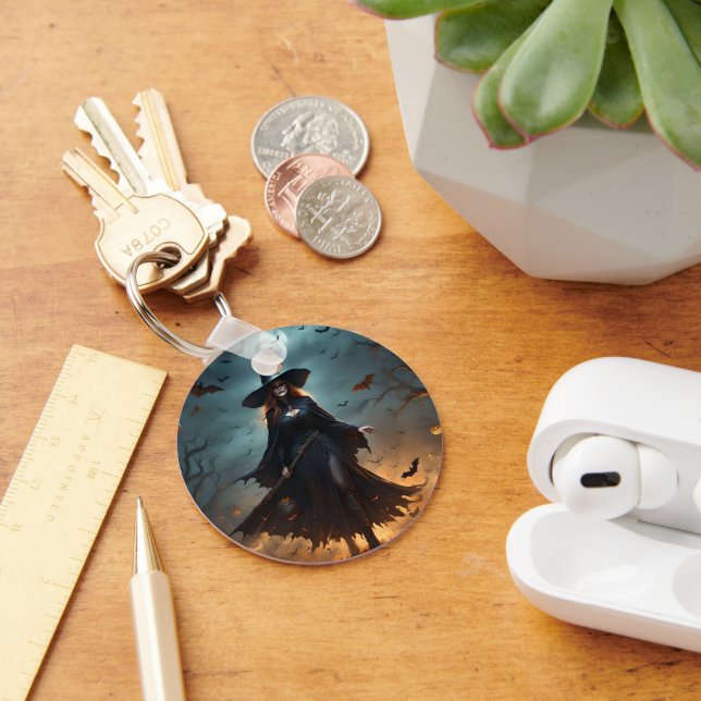 Scary Halloween Witch Nyckelring (Skrivbord)