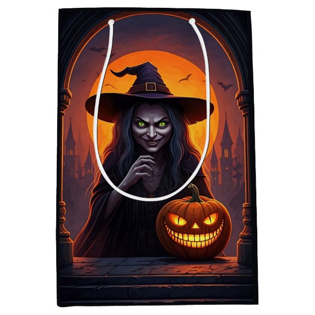 Scary Halloween Witch och Crazy Smile Pumpkin (Framsidan)