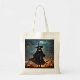 Scary Halloween Witch Tygkasse
