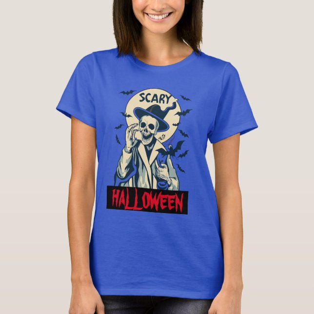 Scary halloweenT-Shirt T Shirt (Framsida)