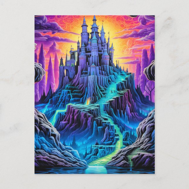 Scary Haunted Manor | Happy halloween Vykort (Framsida)