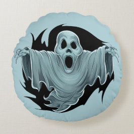 Scary Haunting Ghost Rund Kudde