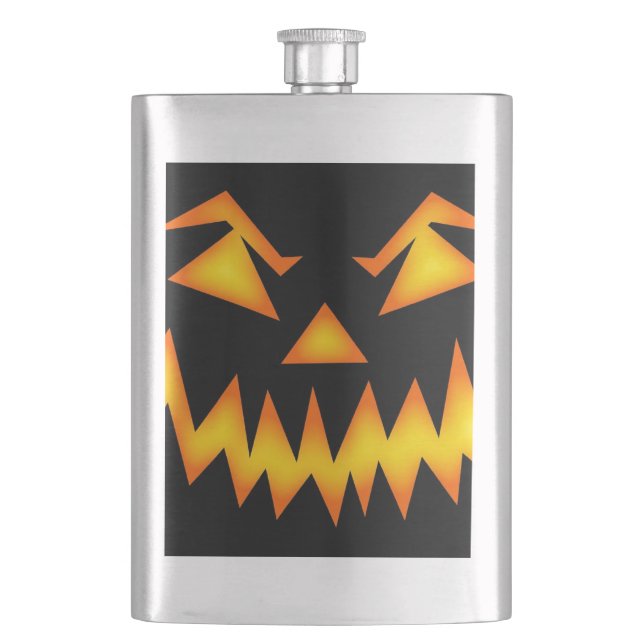 Scary Jack o lantern Ansikte Fickplunta (Framsidan)