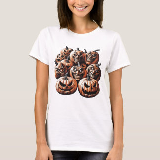 Scary Jack-O'-Lantern Halloween Design Design - Sp T Shirt