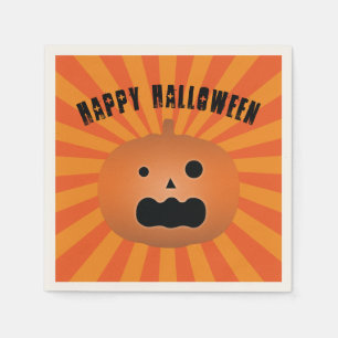 Scary Jack o lantern Pumpkin Halloween fest Pappersservett
