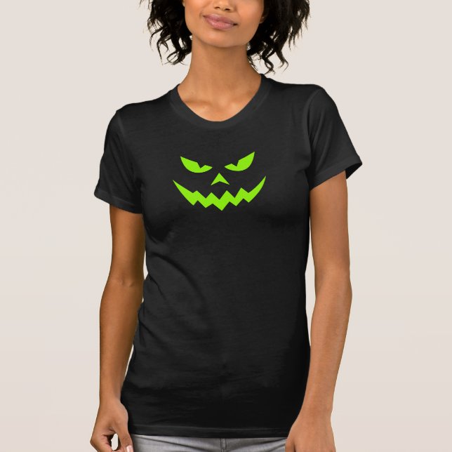 Scary Jack o lantern T Shirt (Framsida)