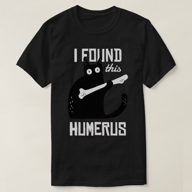Scary, jag hittade den här humoriserade katten sva t shirt (Design framsida)