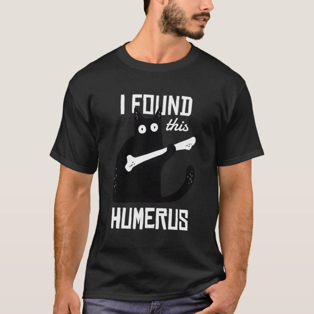 Scary, jag hittade den här humoriserade katten sva t shirt (Framsida)