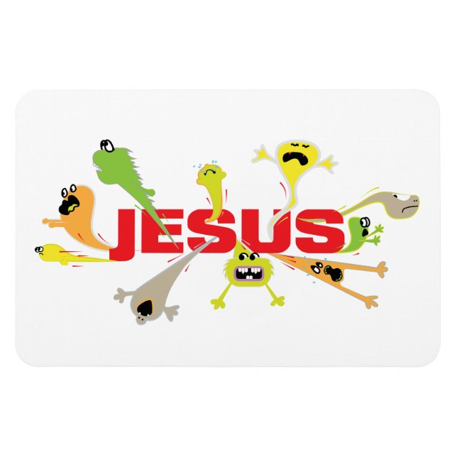 Scary Jesus Magnet (Horisontell)