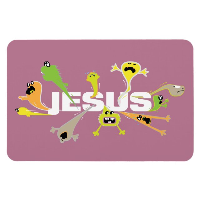 Scary Jesus Magnet (Horisontell)