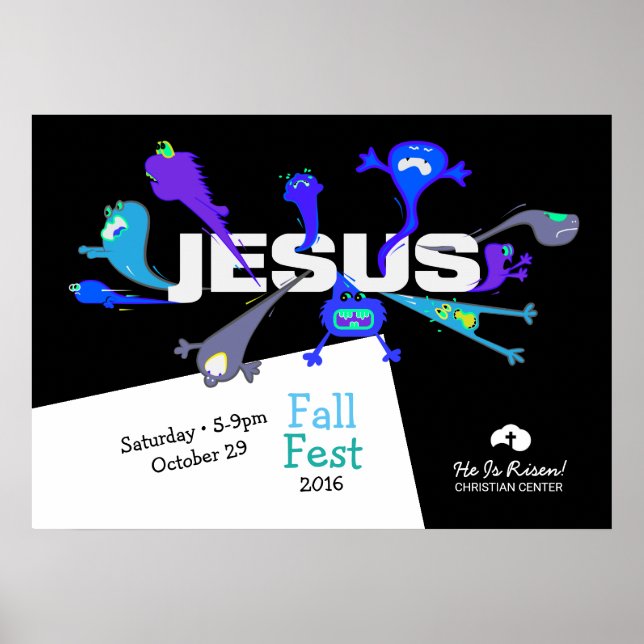 Scary Jesus Nights Poster (Framsidan)