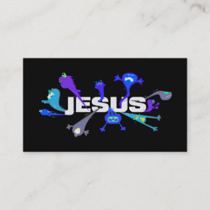 Scary Jesus Nights Visitkort