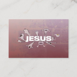 Scary Jesus Scripture-kort Visitkort