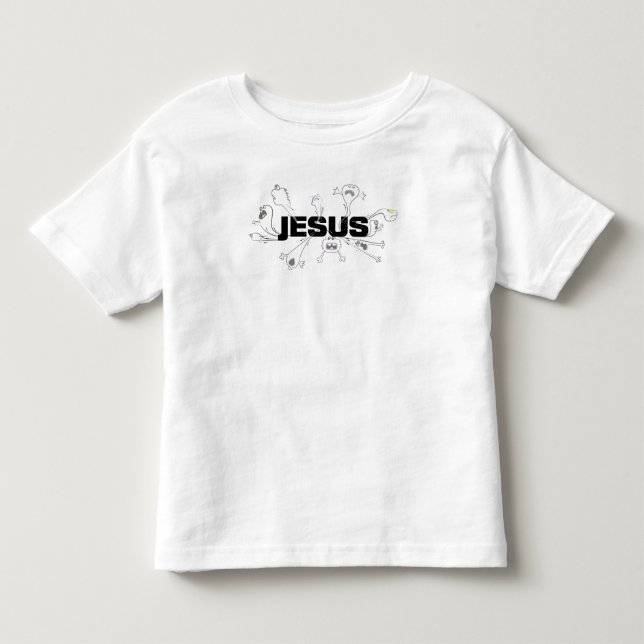 Scary Jesus T Shirt (Framsida)