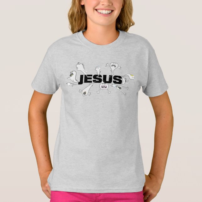 Scary Jesus T Shirt (Framsida)