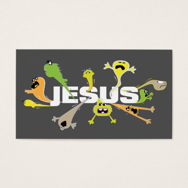Scary Jesus Visitkort (Framsidan)