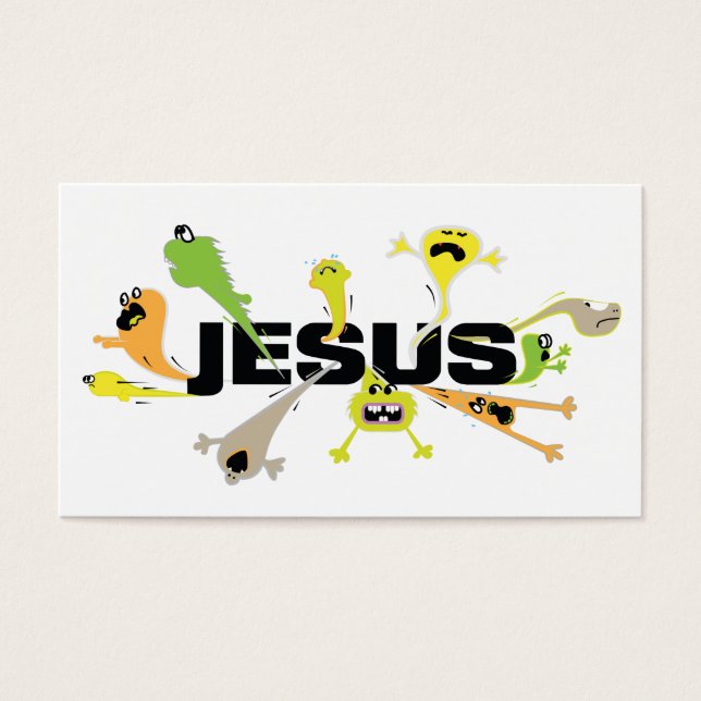 Scary Jesus Visitkort (Framsidan)