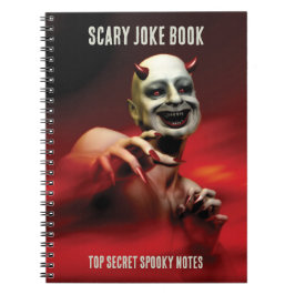 Scary Joke Book. Top Secret Notes. Devil T-Shirt Anteckningsbok