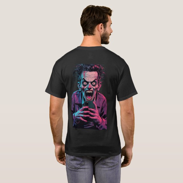 Scary Joker Halloween Manar's T-Shirt Spooky Horro (Hel baksida)