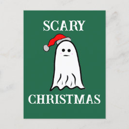 Scary jul Ghost Vykort