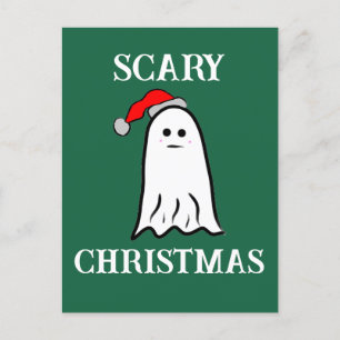 Scary jul Ghost Vykort