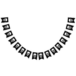 Scary Laughing Skull Vimplar