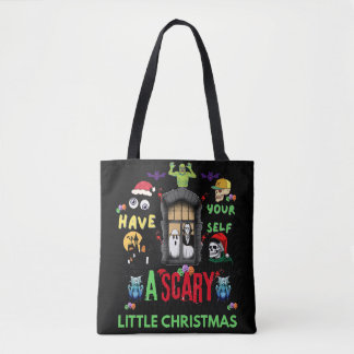 Scary Little Christmas Horror Holiday Design Tygkasse