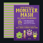 Scary Little Monster Födelsedagsfest inbjudan<br><div class="desc">Om du behöver anpassningsbar färg eller hjälp med att skapa din design kan du kontakta oss på trendyprints.co@gmail.com. Vi ser fram emot att samarbeta med er!</div>