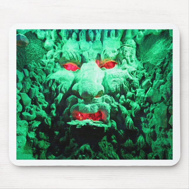 Scary Mask Ansikte i Sten Ansikte Musmatta (Framsidan)