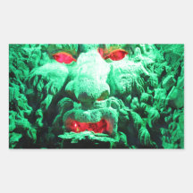 Scary Mask Ansikte i Sten Ansikte