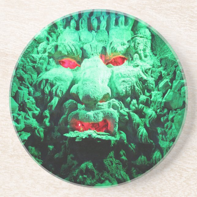 Scary Mask Ansikte i Sten Ansikte Underlägg (Framsidan)