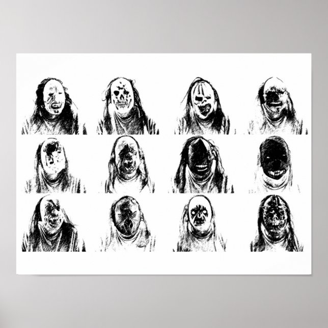 Scary Masks Poster (Framsidan)