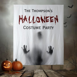 Scary Modern Bloody Halloween fest White BackDrop