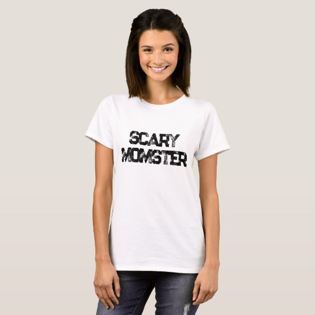 Scary Momster Halloween T Shirt (Hel framsida)