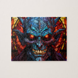 Scary Monster Demon Halloween Jigszle puzzle Pussel