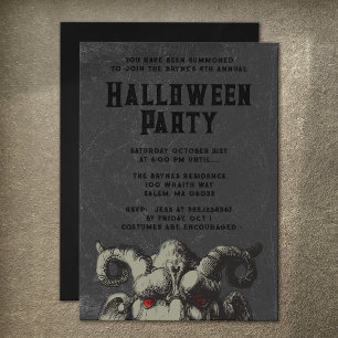 Scary Monster Halloween fest Inbjudningar